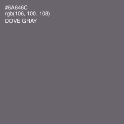 #6A646C - Dove Gray Color Image